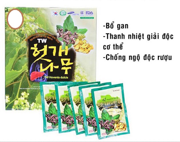 Công dụng của Taewoong food Hovenia Dulcis Hàn Quốc