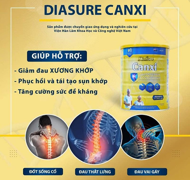Công dụng của sản phẩm Diasure Canxi