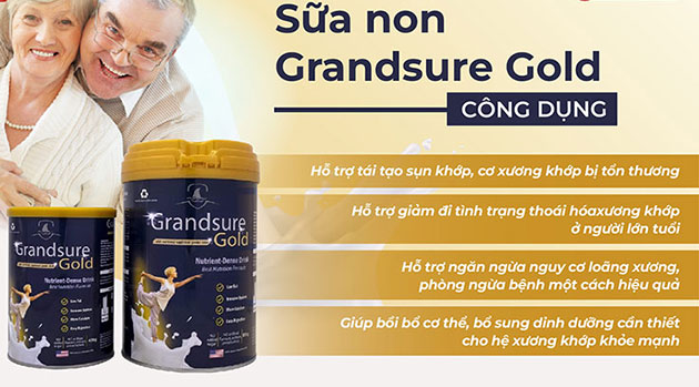 Công dụng của sữa non Grandsure Gold