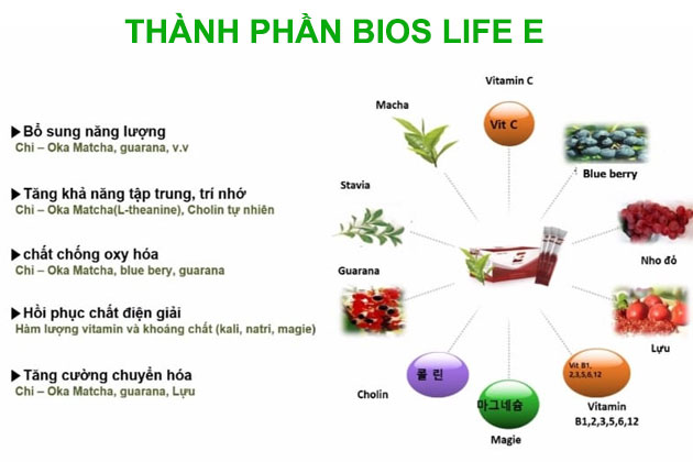 Các thành phần có trong Bios Life E