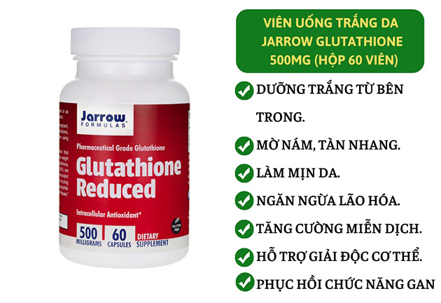 Những công dụng tuyệt vời của Glutathione Reduced