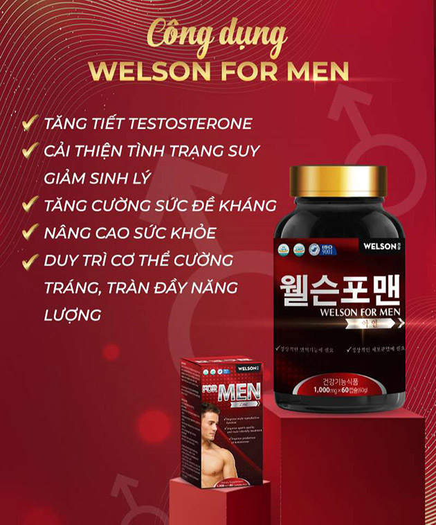 Những công dụng tuyệt vời của Welson For Men